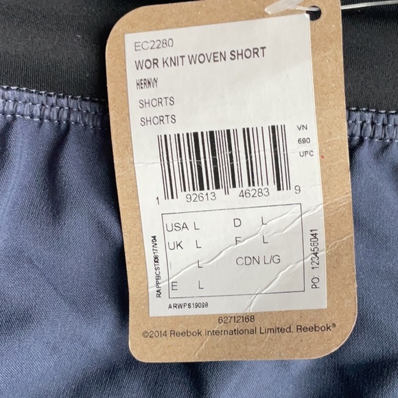 Reebok Knit Woven Shorts - Picture 8 of 11